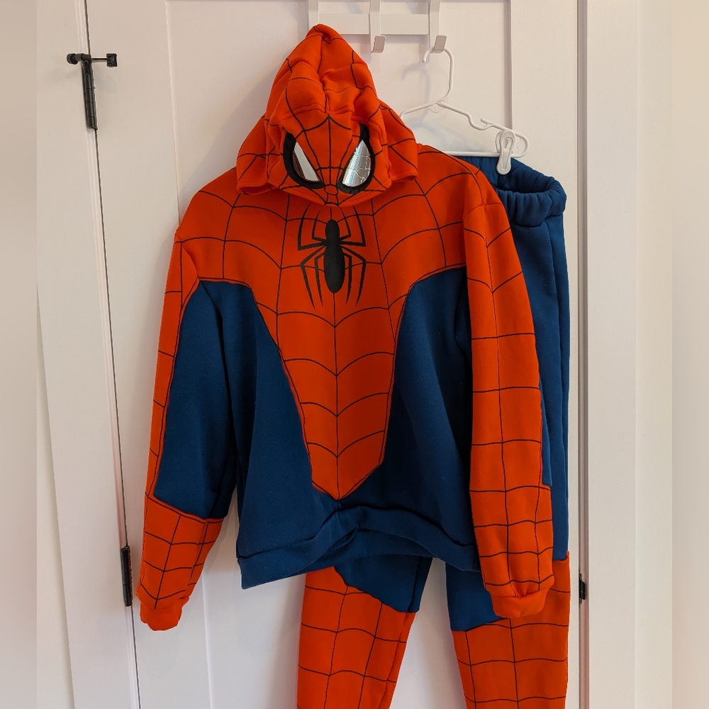 Spiderman Costume Hoodie/Joggers - Adult Small